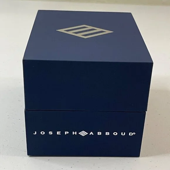 Joseph Abboud Silver-Tone, Blue Strap, Blue Dial, Mens Watch In Original Box - Picture 7 of 13